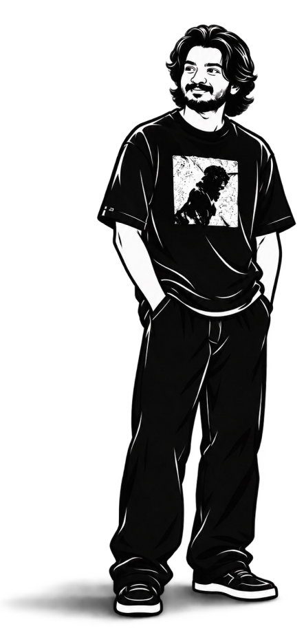 Illustrated portrait of Utkarsh